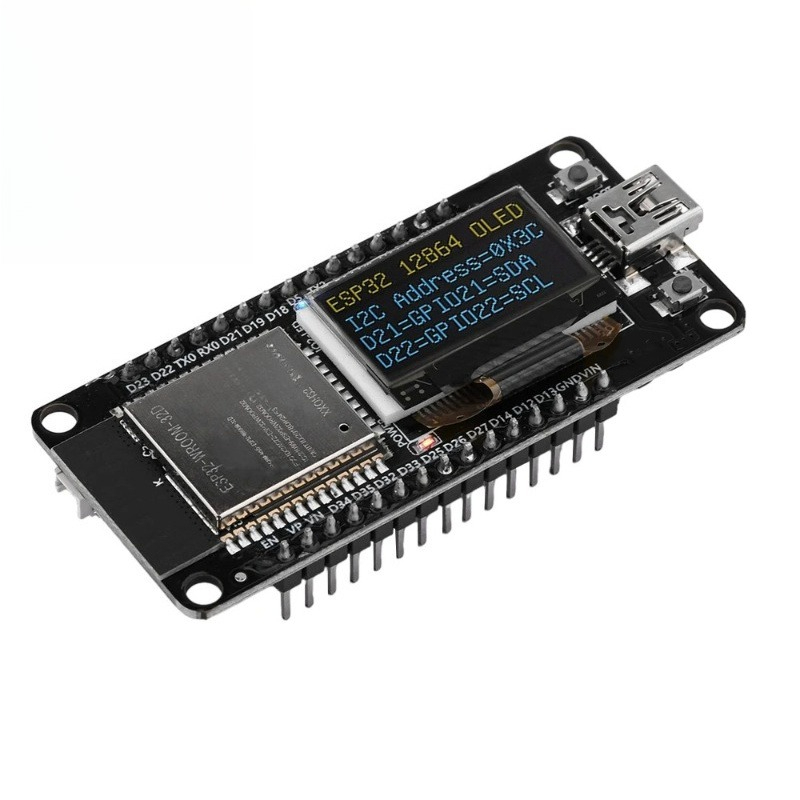 Oled Display Module - Moduł rozwojowy ESP32 ESP-WROOM-32D WIFI z