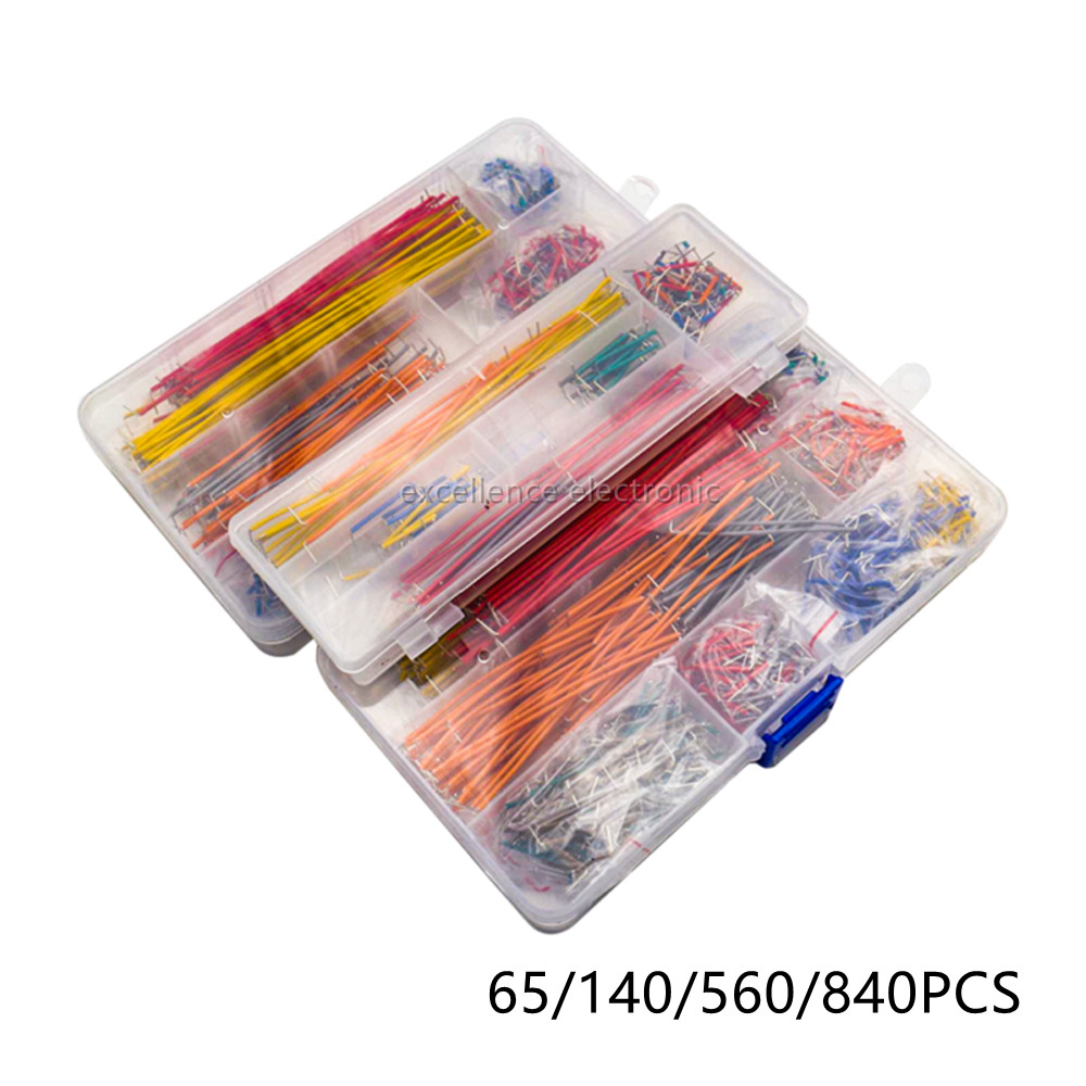 Breadboard Jumper Wire - 65/140/560/840 sztuk/pudło bez lutowania chlebowa płyta