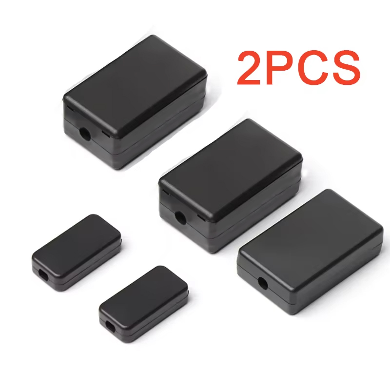 Diy Electronics Supplies - 2 SZT. Plastikowa Wodoodporna Czarna Obudowa