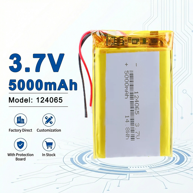 Diy Wearable Electronics - 124065 3.7V 5000mAh Akumulator litowo-jonowy do