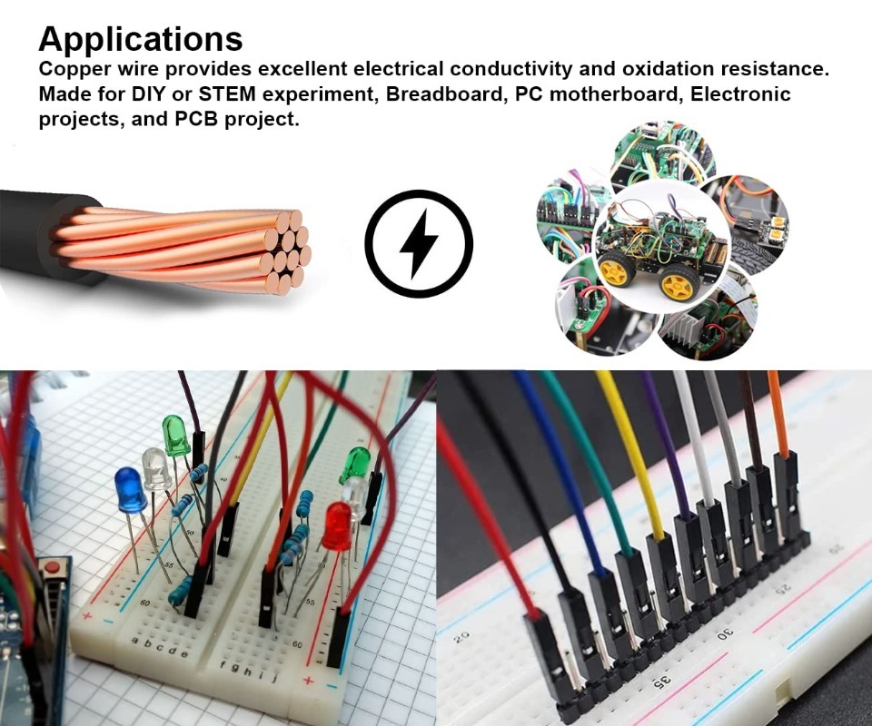 Zestaw przewodów typu ribbon D – Breadboard Jumper Wire recenzja i cena