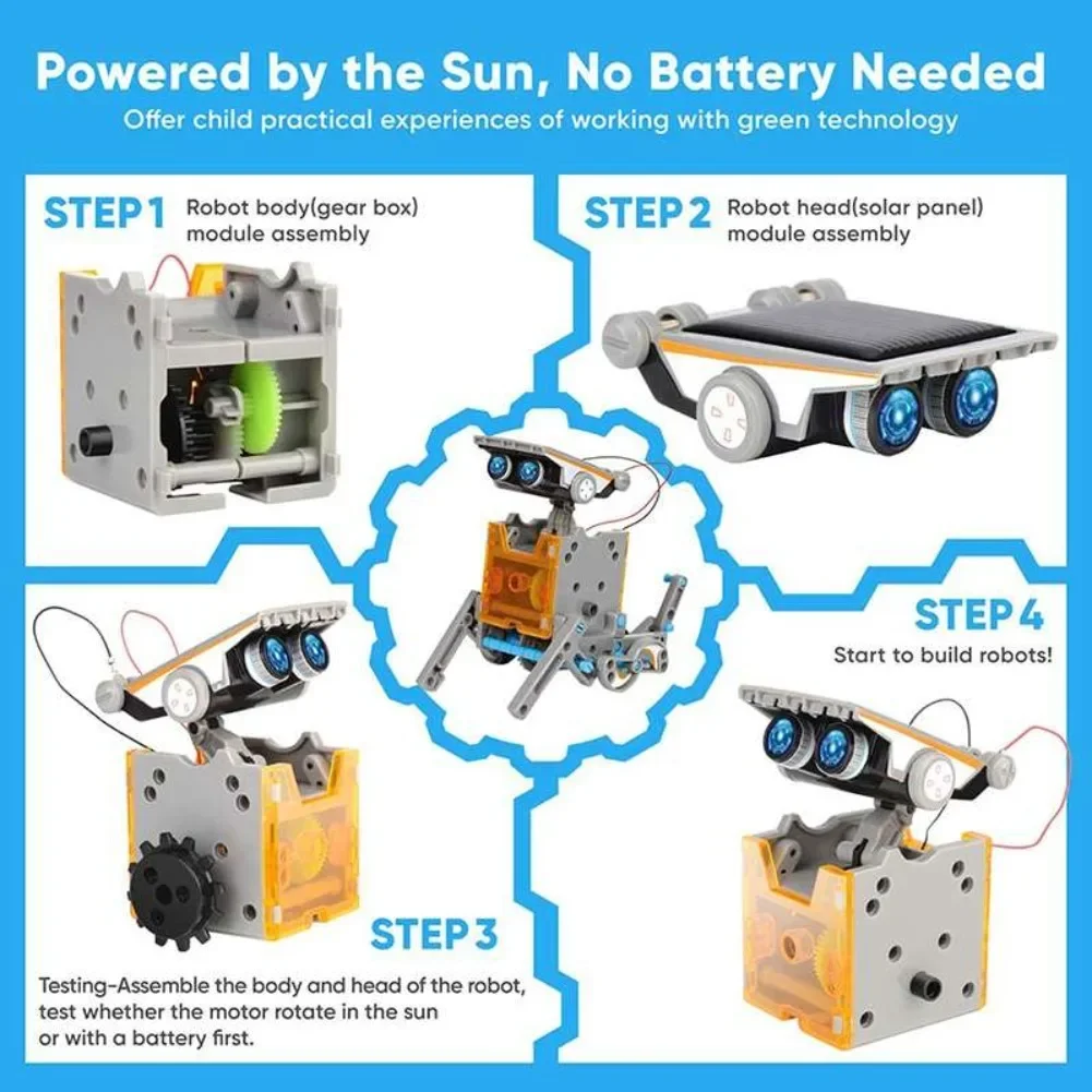 13 w 1 Robot zasilany energią  – Diy Electronics Supplies recenzja i cena